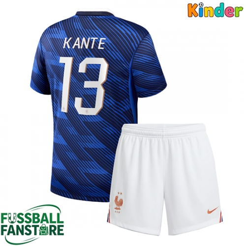 Frankreich Kante #13 Replik Heimtrikot Kinder WM 2026 Kurzarm (+ Kurze Hosen)